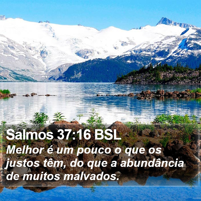 Salmos 37:16 BSL Bible Study