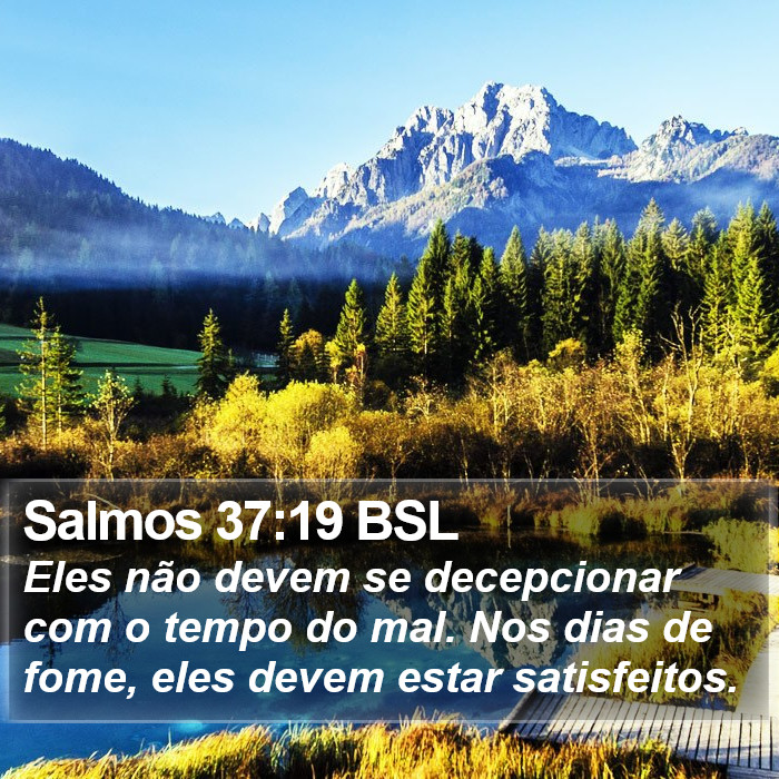 Salmos 37:19 BSL Bible Study