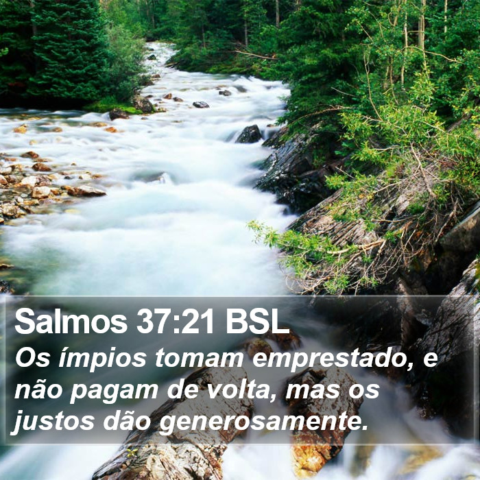 Salmos 37:21 BSL Bible Study