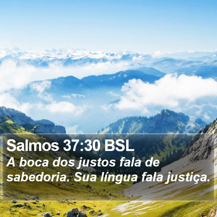 Salmos 37:30 BSL Bible Study