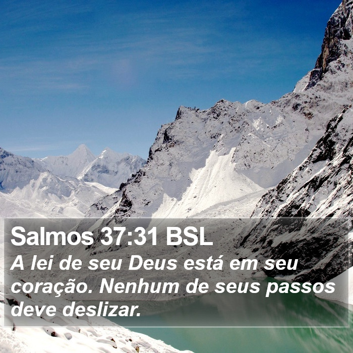 Salmos 37:31 BSL Bible Study