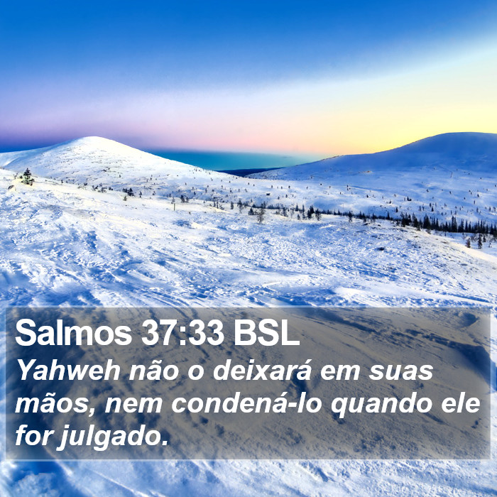 Salmos 37:33 BSL Bible Study