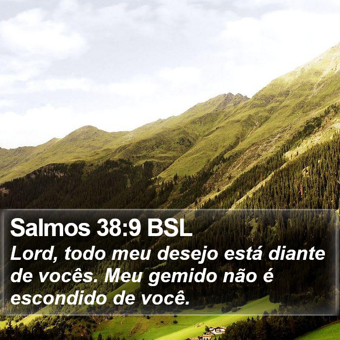 Salmos 38:9 BSL Bible Study