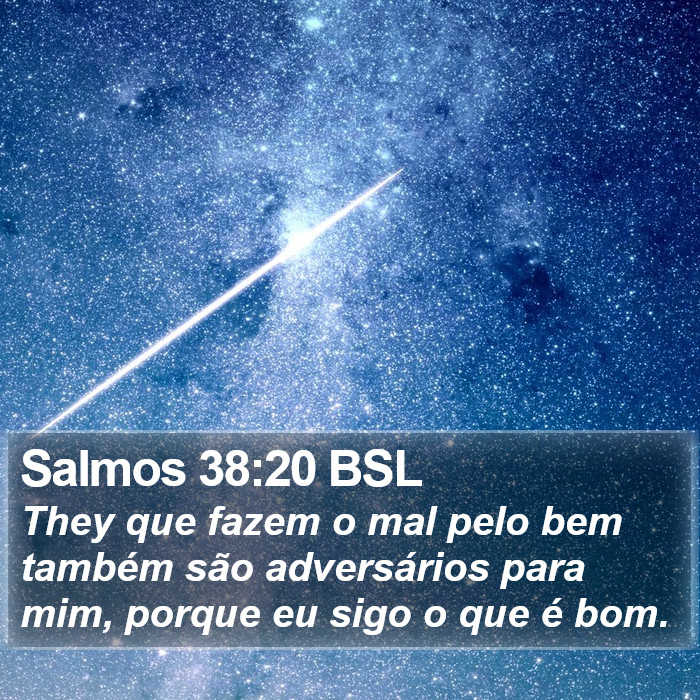 Salmos 38:20 BSL Bible Study