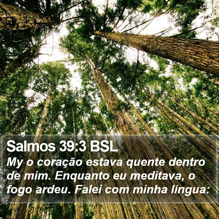 Salmos 39:3 BSL Bible Study
