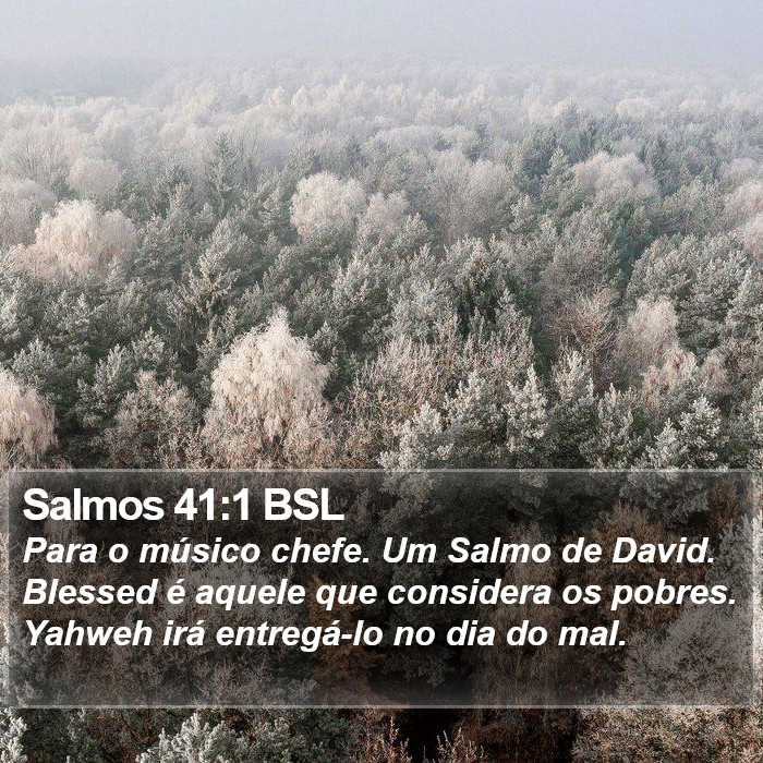 Salmos 41:1 BSL Bible Study