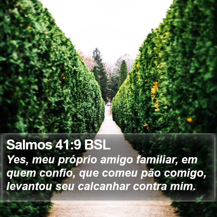 Salmos 41:9 BSL Bible Study