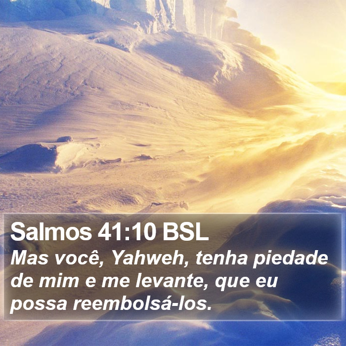 Salmos 41:10 BSL Bible Study