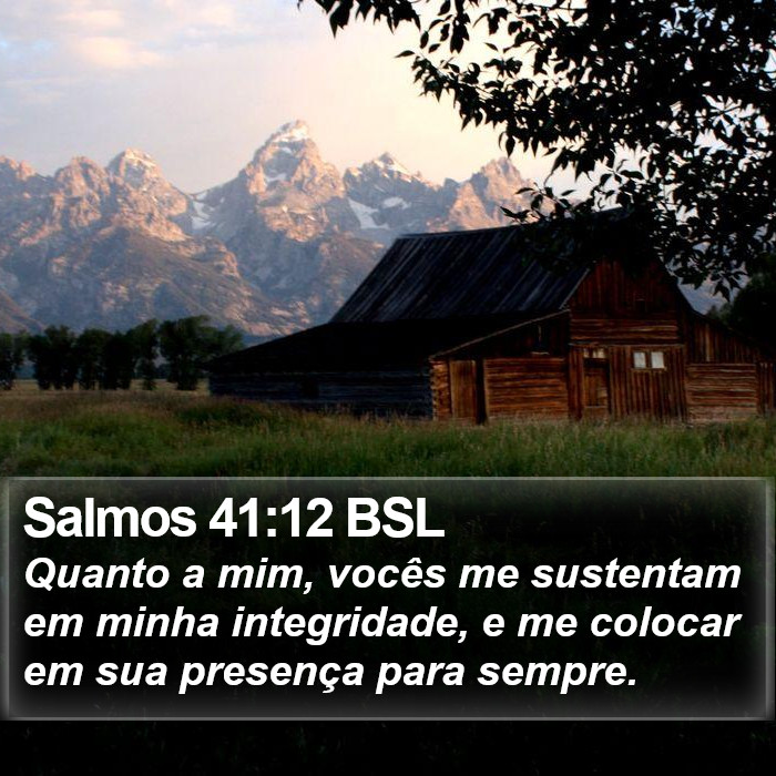 Salmos 41:12 BSL Bible Study