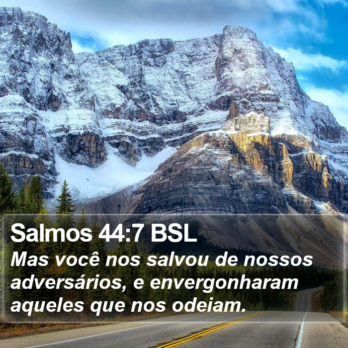 Salmos 44:7 BSL Bible Study