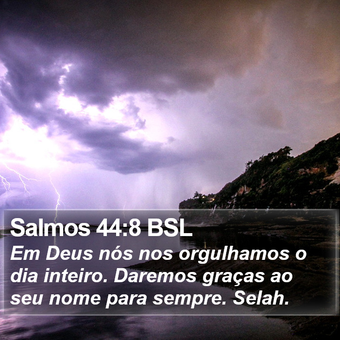 Salmos 44:8 BSL Bible Study