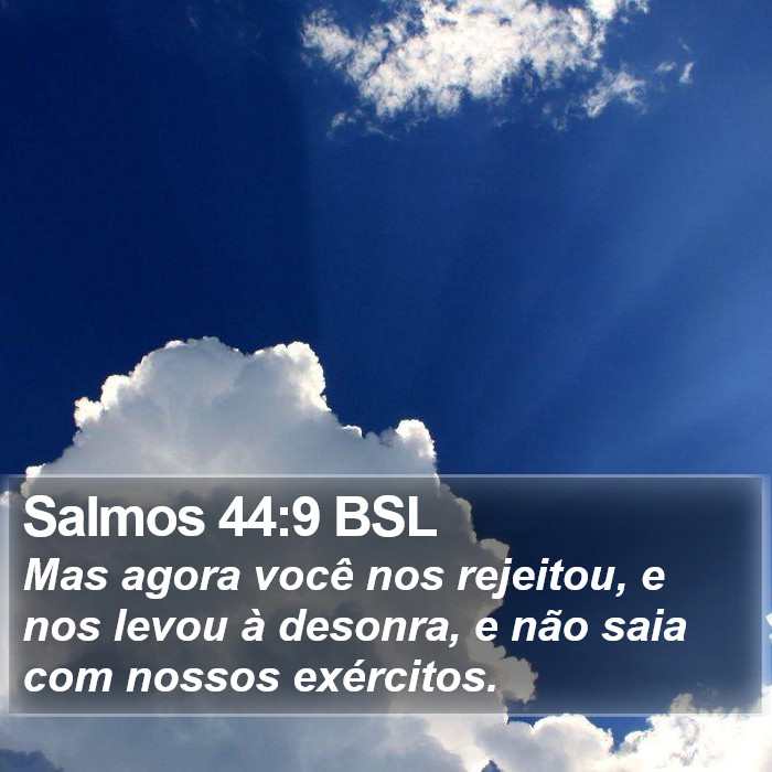 Salmos 44:9 BSL Bible Study