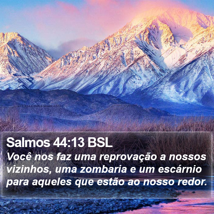 Salmos 44:13 BSL Bible Study