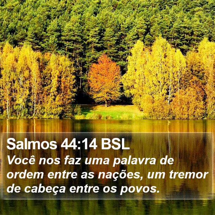 Salmos 44:14 BSL Bible Study