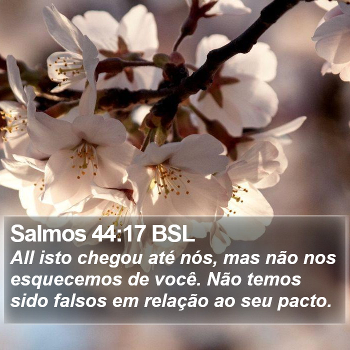 Salmos 44:17 BSL Bible Study