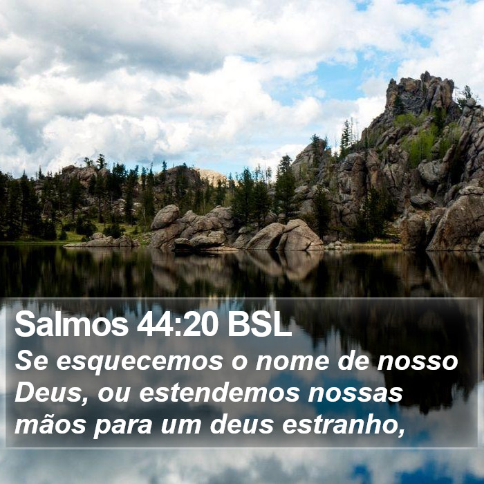 Salmos 44:20 BSL Bible Study