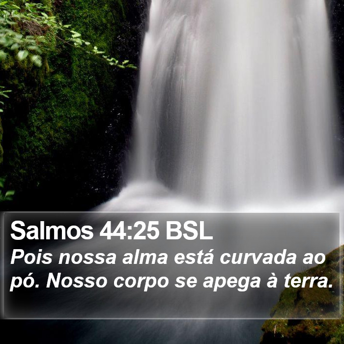 Salmos 44:25 BSL Bible Study