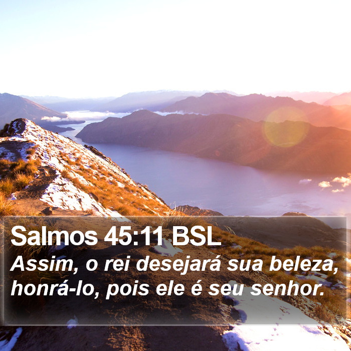 Salmos 45:11 BSL Bible Study