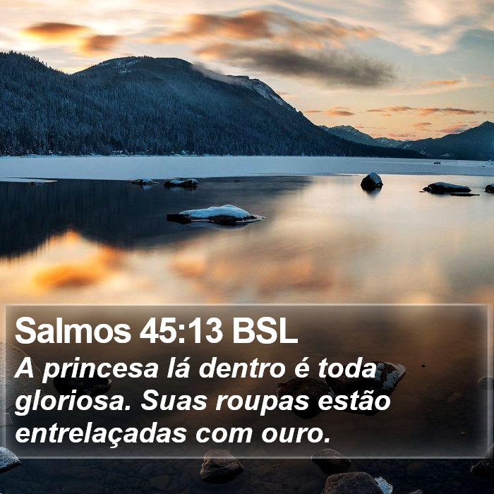 Salmos 45:13 BSL Bible Study