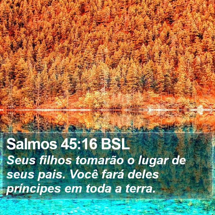 Salmos 45:16 BSL Bible Study