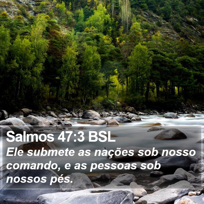 Salmos 47:3 BSL Bible Study
