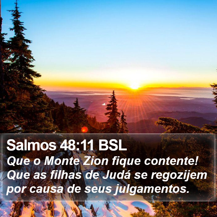 Salmos 48:11 BSL Bible Study