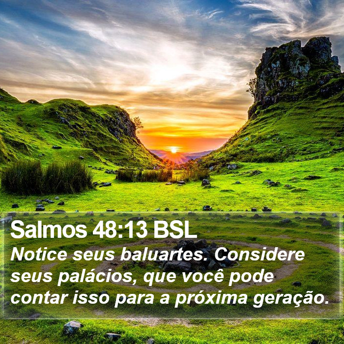 Salmos 48:13 BSL Bible Study