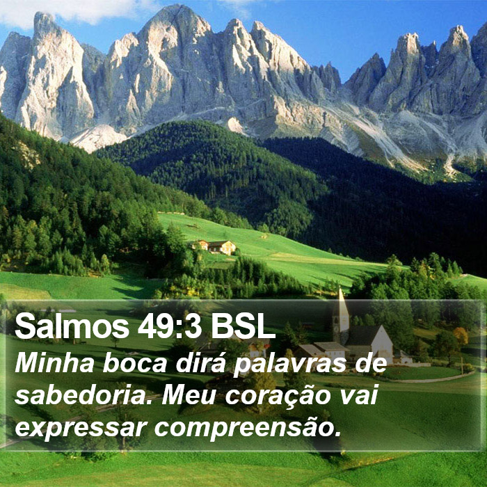 Salmos 49:3 BSL Bible Study