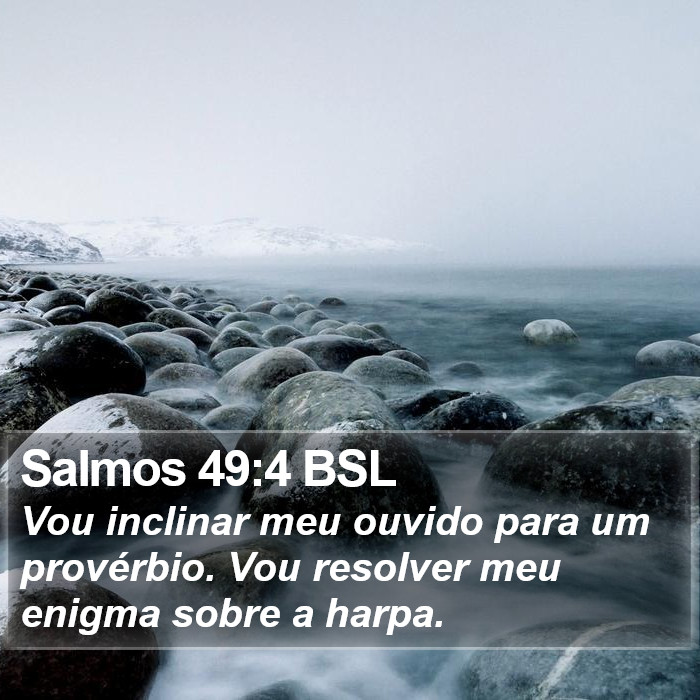 Salmos 49:4 BSL Bible Study