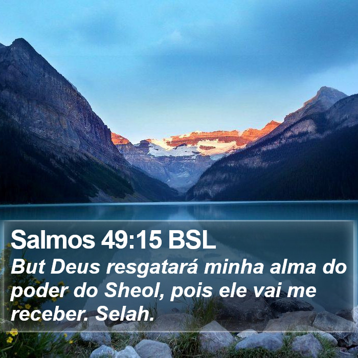 Salmos 49:15 BSL Bible Study