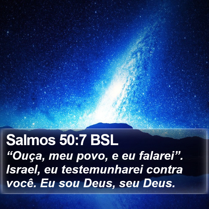 Salmos 50:7 BSL Bible Study