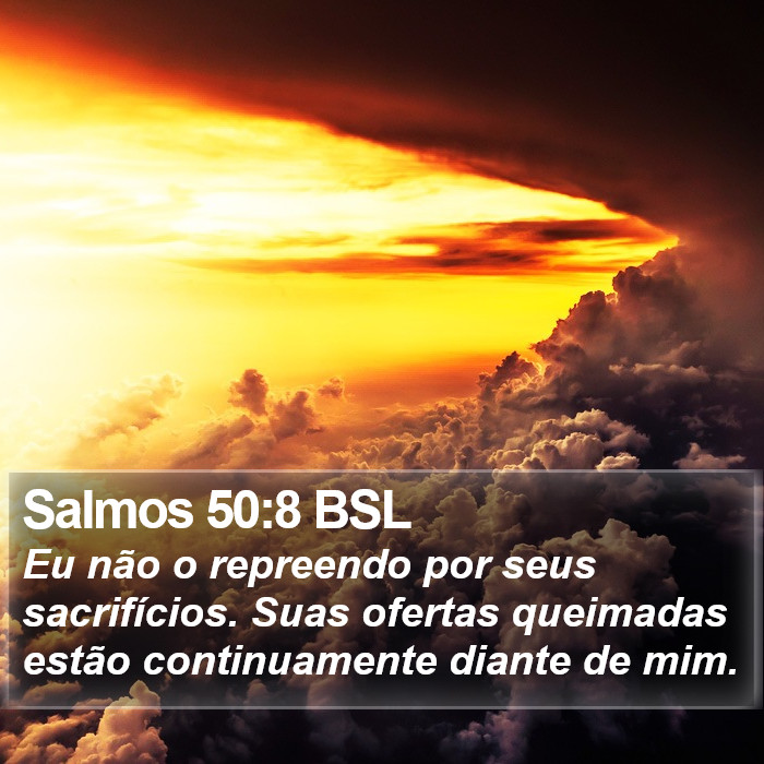 Salmos 50:8 BSL Bible Study