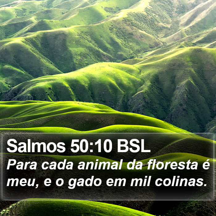 Salmos 50:10 BSL Bible Study