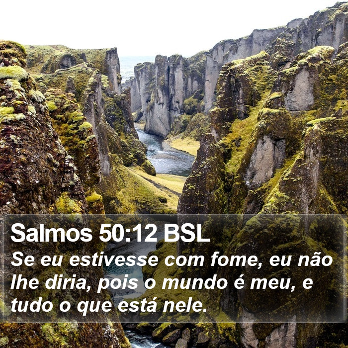 Salmos 50:12 BSL Bible Study