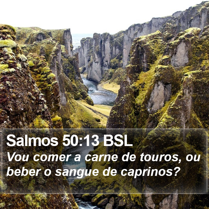 Salmos 50:13 BSL Bible Study