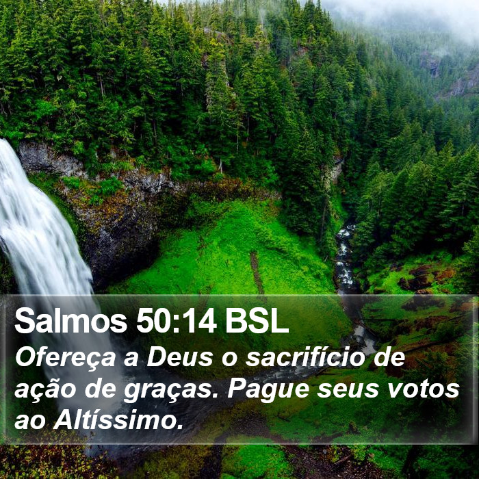 Salmos 50:14 BSL Bible Study