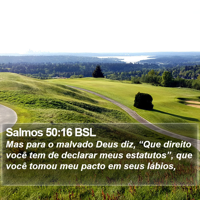 Salmos 50:16 BSL Bible Study