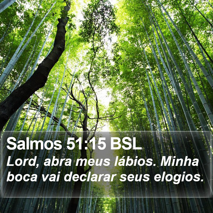 Salmos 51:15 BSL Bible Study