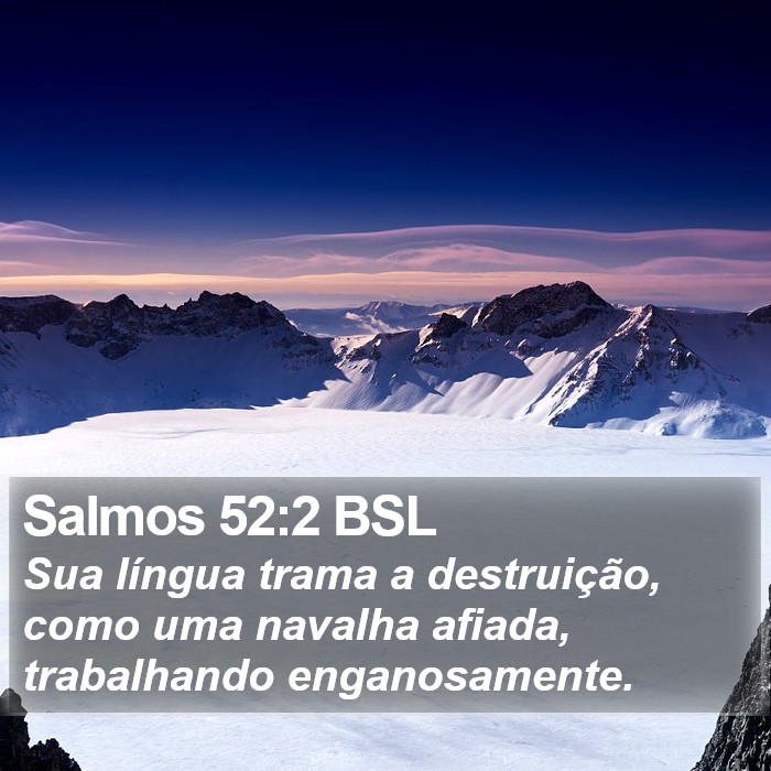 Salmos 52:2 BSL Bible Study