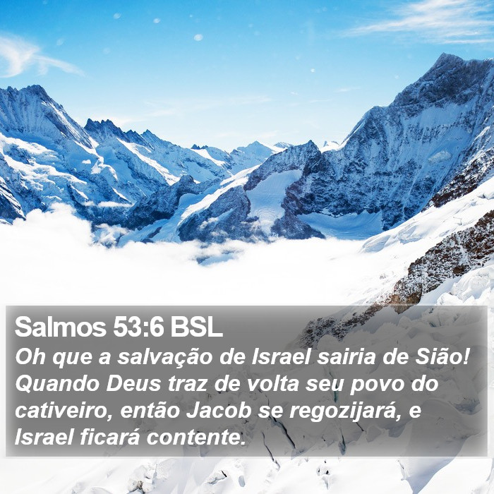 Salmos 53:6 BSL Bible Study