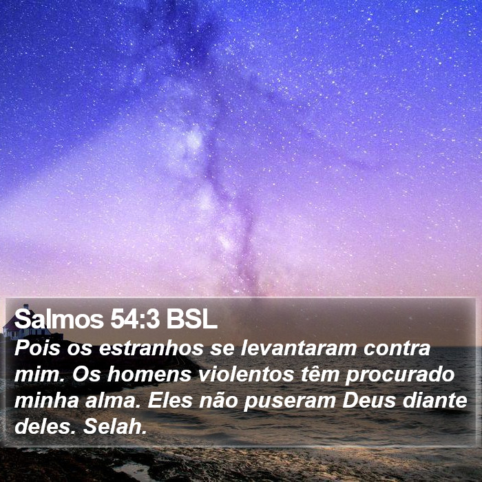 Salmos 54:3 BSL Bible Study