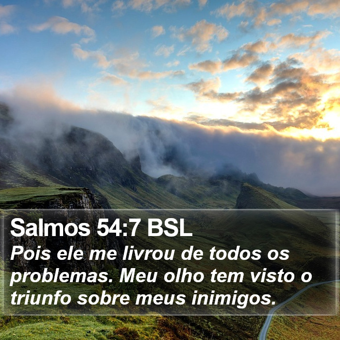 Salmos 54:7 BSL Bible Study