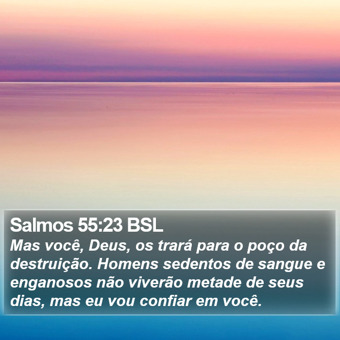 Salmos 55:23 BSL Bible Study