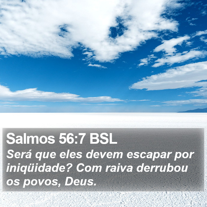 Salmos 56:7 BSL Bible Study