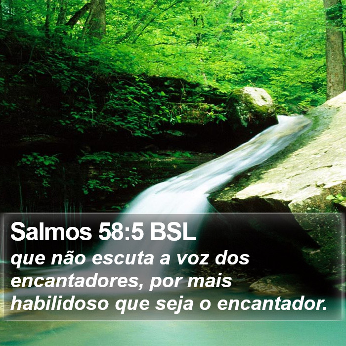 Salmos 58:5 BSL Bible Study