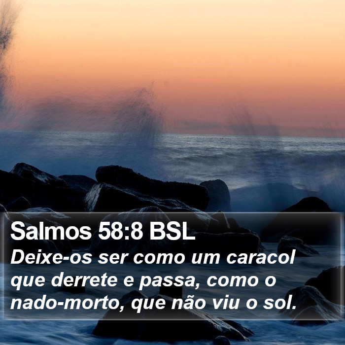 Salmos 58:8 BSL Bible Study