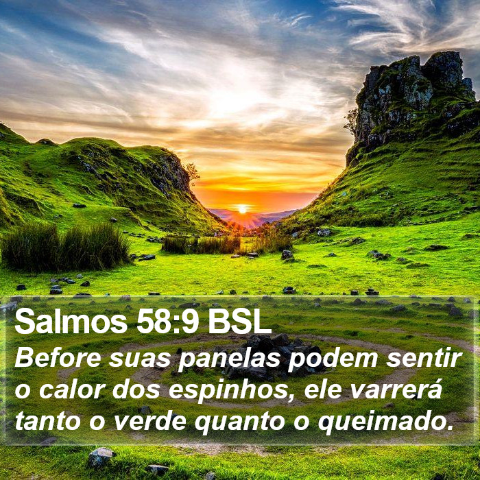 Salmos 58:9 BSL Bible Study