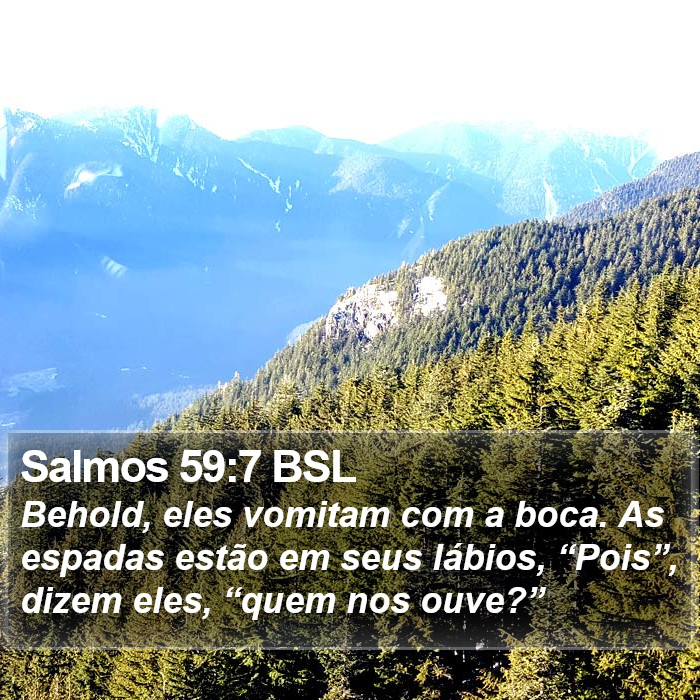 Salmos 59:7 BSL Bible Study