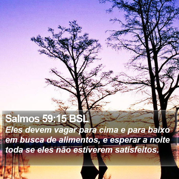 Salmos 59:15 BSL Bible Study