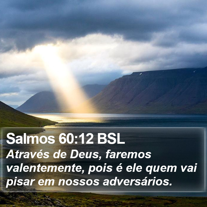 Salmos 60:12 BSL Bible Study